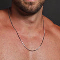 Monsieur Chain Necklace — Stainless Steel Box Link for Men