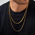 Monsieur Chain Necklace — Stainless Steel Box Link for Men