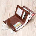 Monsieur Zip Leather Wallet — RFID Business Card Holder for Men