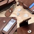 Monsieur Zip Leather Wallet — RFID Business Card Holder for Men