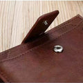 Monsieur Zip Leather Wallet — RFID Business Card Holder for Men