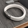 Monsieur Slim Leather Bracelet — Double Safety Clasp for Men