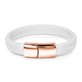 Monsieur Slim Leather Bracelet — Double Safety Clasp for Men