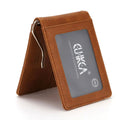 Monsieur Slim RFID Wallet — Leather Money Clip Front Pocket for Men