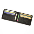 Monsieur Slim RFID Wallet — Leather Money Clip Front Pocket for Men