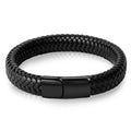 Monsieur Slim Leather Bracelet — Double Safety Clasp for Men