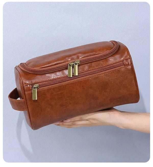 Monsieur Dopp Kit — Premium Leather Toiletry Bag for Men
