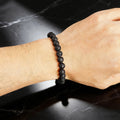 Monsieur Natural Stone Bracelet — Lava Rock & Gemstone Bead