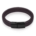 Monsieur Slim Leather Bracelet — Double Safety Clasp for Men