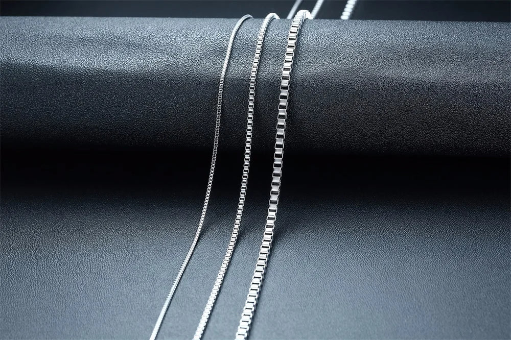 Monsieur Chain Necklace — Stainless Steel Box Link for Men