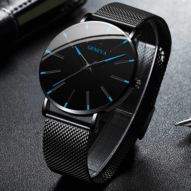 Monsieur Mesh Watch — Ultra Slim Quartz Business for Men