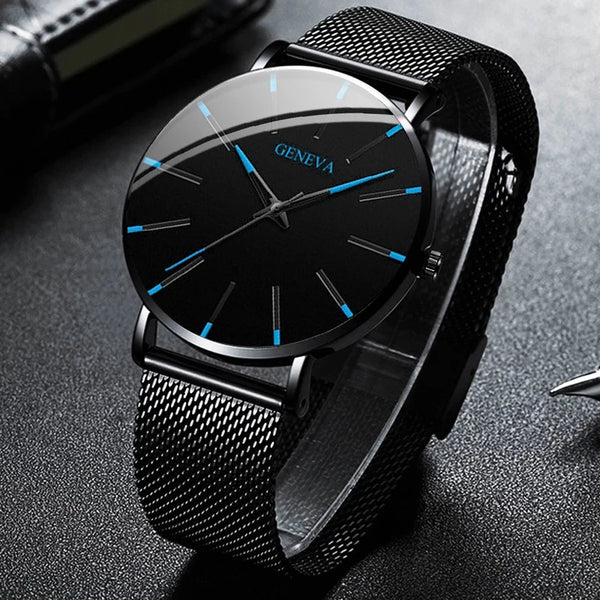 Monsieur Mesh Watch — Ultra Slim Quartz Business for Men