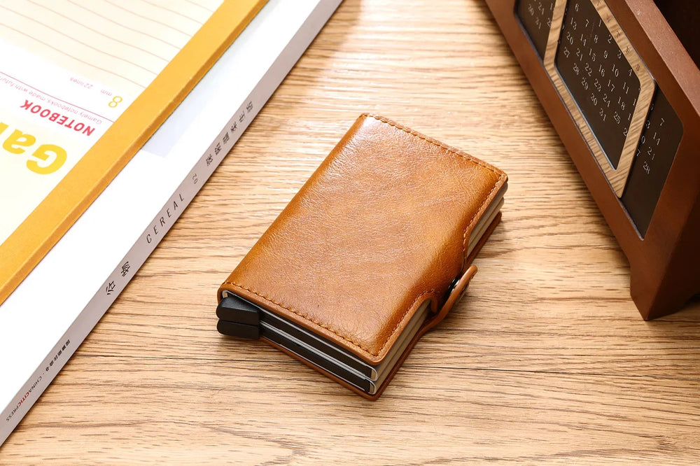 Monsieur Carbon Pop-Up Wallet — RFID Blocking Slim Card Holder