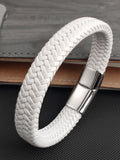 Monsieur Slim Leather Bracelet — Double Safety Clasp for Men