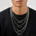Monsieur Chain Necklace — Stainless Steel Box Link for Men